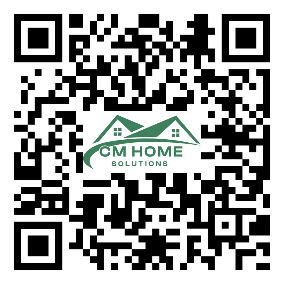 The CM Home Solutions QR code review card