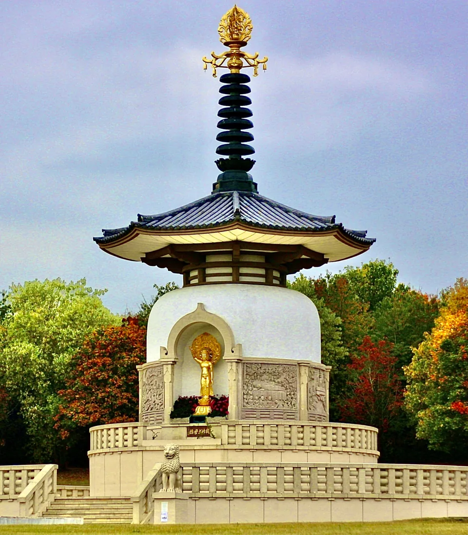 The Peace Pagoda at Willen Lake
